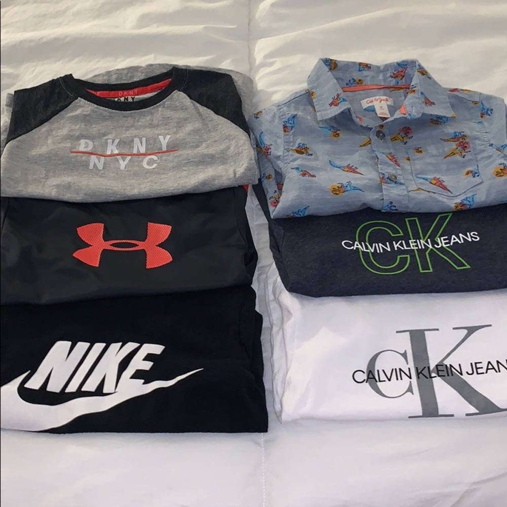 Calvin Klein, DKNY, NIKE, UA 4T boys shirts